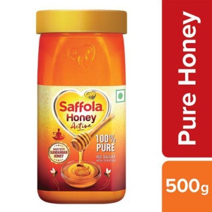 Saffola Honey Active - From Sundarban Forest, 100% Pure, No Sugar Adulteration, 500 g Jar