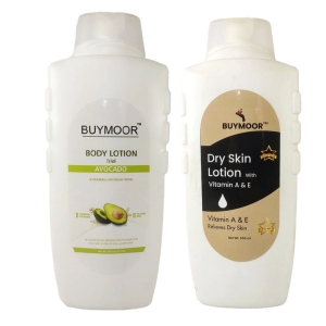 BUYMOOR Avocado and Vitamin A & E Deep Nourishing Skin Brightening Body Lotion Men & Women 1300 ML(Pack Of 2).