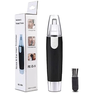 DHSMART 3In1Electric Nose Hair Trimme Metal Polish Block Painless Nose and Ear Hair Trimmer Eyebrow Clipper 1 no.s