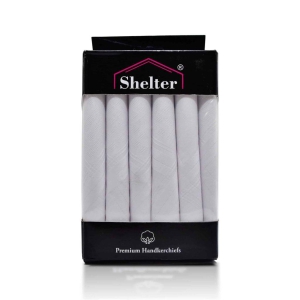 shelter-premium-handkerchiefs-100-cotton-hankies-white-color-size-46-x-46-cm-pack-of-6