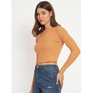 women-light-orange-cropped-full-sleeve-t-shirts