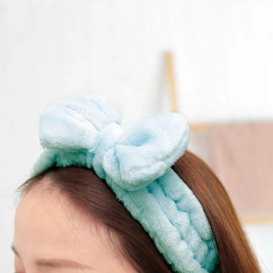 Headband with Bow - Blue