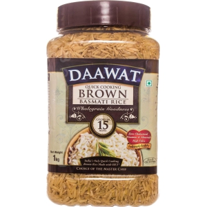 Daawat Basmati Rice - Brown, 1kg Jar