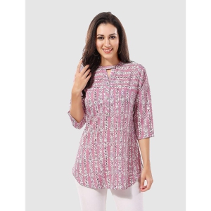 Meher Impex - Pink Crepe Womens A-Line Top ( Pack of 1 ) - None