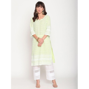 queenley-green-cotton-womens-straight-kurti-pack-of-1-3xl