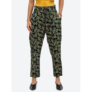 Baawri - Green Rayon Regular Women's Casual Pants ( Pack of 1 ) - None