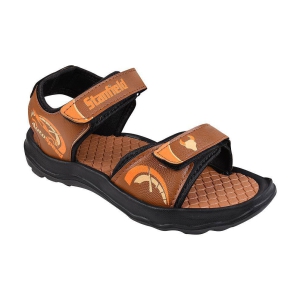 Stanfield Beige Synthetic Leather Sandals - None