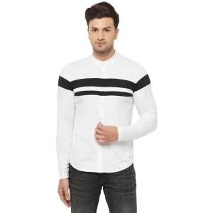 Glito Cotton Blend White Shirt Single - None