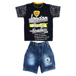 Zadmus Baby Boys T-Shirt & Short Dress (Yellow, 6  - 12 Months) - None