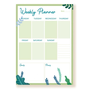 Green Meadow Weekly Planner