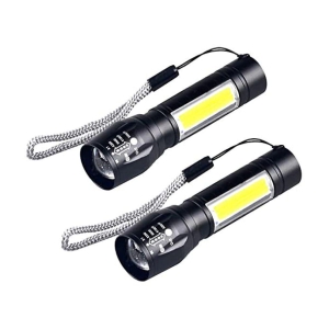 Generic - 7W Rechargeable Flashlight Torch ( Pack of 2 )