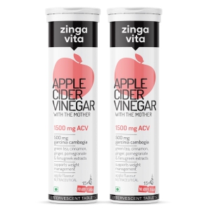 Apple Cider Vinegar effervescent (1500mg) with The Mother-Pack of 6 (3 months)