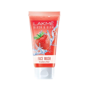 Loreal Lakme Blush  Glow Refreshing Strawberry Face Wash With Vitamin C Serum 50G