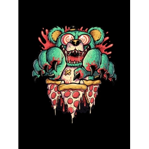 Pizza Crimes Tshirt-Small / Black