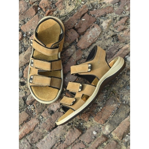 Bucik Beige Leather Sandals - None