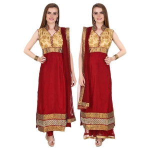 fasense-net-kurti-with-churidar-stitched-suit-xl