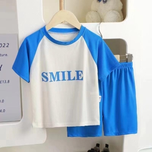 Smile Summer Co-ord Set-Blue / 5-6 years