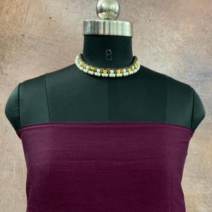 CPY022-Muslin-Royal Radiance: Purple Muslin Silk Fabric for Majestic Designs 2 Meters