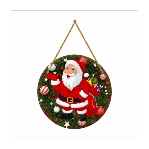 Saf Wood Christmas wall hanging Wall Sculpture Multi - Pack of 1