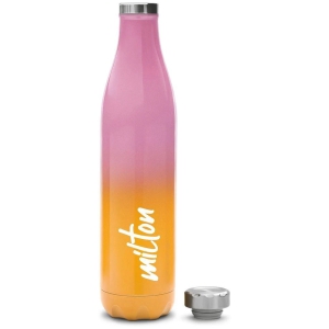 Milton Prudent 1100 Thermosteel 24 Hours Hot and Cold Water Bottle, 1200 ml, Pink Orange - Pink Orange