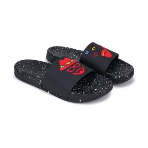 Bersache Black Mens Slide Flip Flop - None