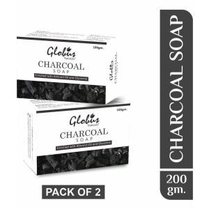 Globus Naturals Charcoal Soap Enriched with Almond oil and Glycerine Bathing Bar 100 g