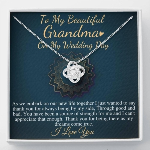 Grandmother of the Bride gift, Grandma of the Bride gift, Wedding gift for Grandma, Rehearsal dinner, Gift For Grandma On My Wedding #0065-Mahogany Style Luxury Box