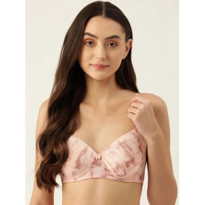 Womens Printed Lightly Padded T-Shirt Bra | BRA-4063-1 |-36C / 100% Polyamide