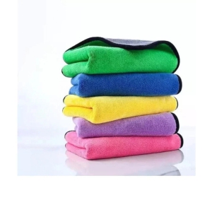 HOMETALES Multicolor 800 GSM Microfiber Cloth For Automobile ( Pack of 5 )