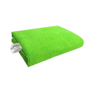 SOFTSPUN Microfiber Hair and Face Care Towel 40X40 cm 340 GSM (Set of 1, green)