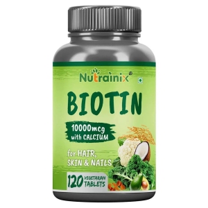 Nutrainix Biotin Vitamin C for Hair 120 no.s Vitamins Tablets