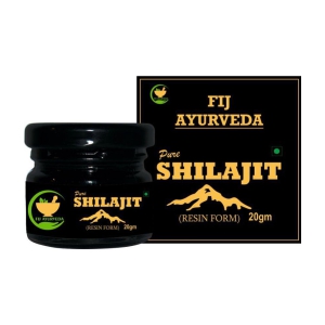 FIJ AYURVEDA Pure Ayurvedic Shilajit/Shilajit Resin (Semi Liquid) - 20Gm (Pack of 1)