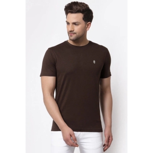 Red Tape Men's Brown Round Neck T-Shirt