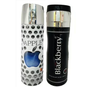 St Louis BAPPLE , BLACKBERRY DEODORANT , 200ML EACH , PACK OF 2 Body Spray - For Men & Women