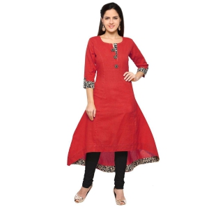 SHOPPING QUEEN Women Cotton Regular Kurta