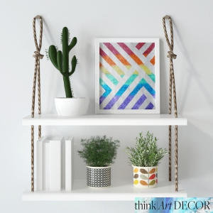 handmade-rainbow-boho-wall-art-with-white-frame-interioroutdoor-decor-think-art-decor