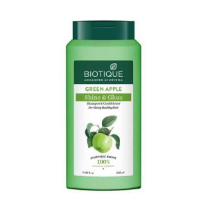 BIOTIQUE BIO GREEN APPLE SHINE & GLOSS SHAMPOO 340ML