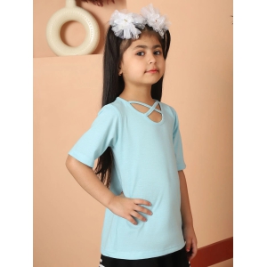 MINI & MING Solid Round Neck Cotton Top