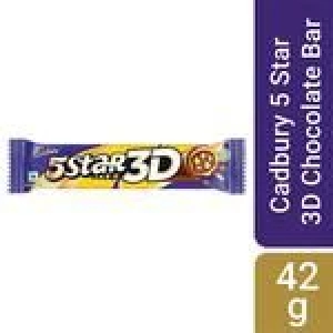 Cadbury 5 Star 3D Chocolate Bar, 42 G