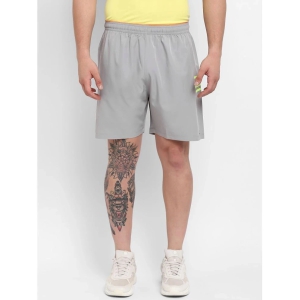 OFF LIMITS - Grey Polyester Mens Gym Shorts ( Pack of 1 ) - None