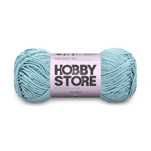 Aran Mercerised Cotton Yarn by Hobby Store - Sky Blue - 443