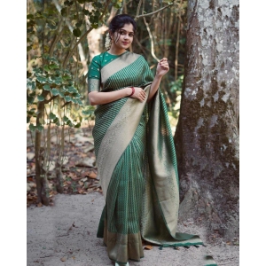 Party Wear Soft Lichi Silk Saree For Women's