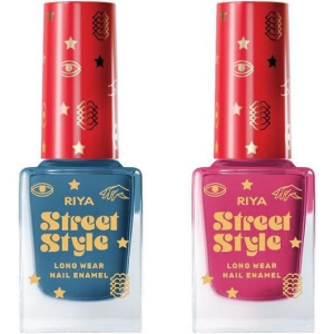 Long Wear Nail Enamel 12 ML Each Pack Light Blue & Sangria Love