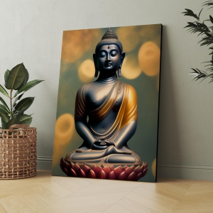 buddha-meditating-in-lotus-wood-print-wall-art-9-x-12-inches-pinewood-thickness-6mm