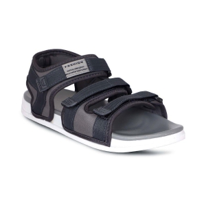 Aadi Gray Synthetic Leather Sandals - 9