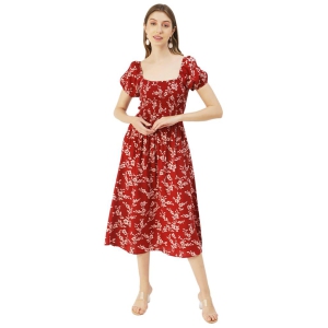 moomaya-womens-printed-maxi-dress-viscose-rayon-short-puff-sleeve-dresses