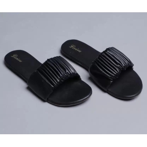 Women Black Flats Sandal