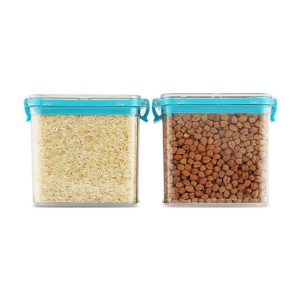 PearlPet - Blue Polyproplene Food Container ( Pack of 2 ) - Blue