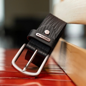 Red Tape Textured Leather Belt For Men | Classic and Durable