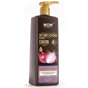 WOW Skin Science Red Onion Black Seed Oil Shampoo With Red Onion Seed Oil Extract, Black Seed Oil & Pro-Vitamin B5 - Vol 1 L